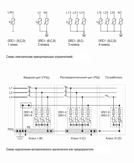 Схема подключения узип